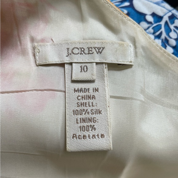 J. Crew one-shoulder silk cocktail dress - Picture 3 of 3